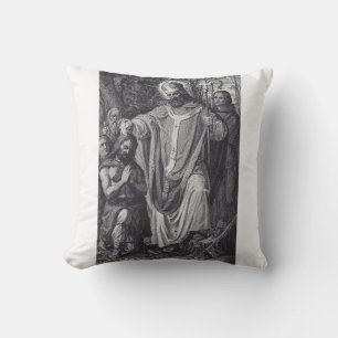 Cojín Decorativo Mono benedictino inglés de Saint Boniface