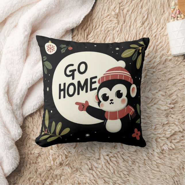 Cojín Decorativo Mono de Go Home Navidades (Manta)