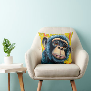 Cojín Decorativo Mono Divertido