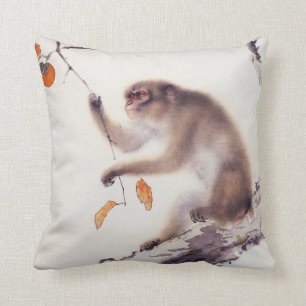 Cojín Decorativo Mono en un árbol de caqui