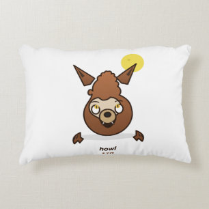 Cojín Decorativo Mono Lindo De La Temporada De Aullidos Diseño De L