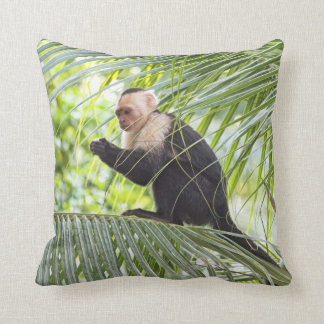 Cojín Decorativo Mono lindo en una palmera