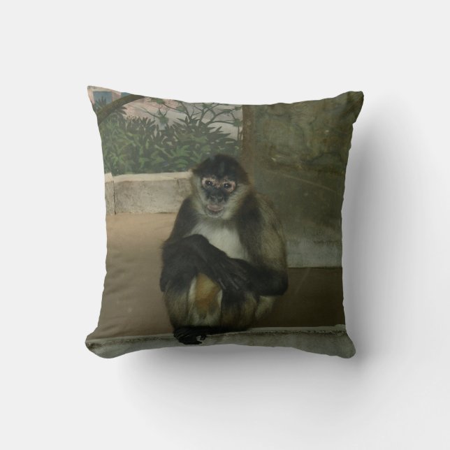 Cojín Decorativo Mono Sentado Bonito (Anverso)