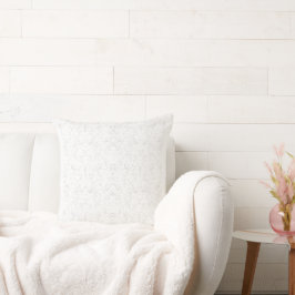 Cojín Decorativo Monochrome Floral Pattern – Elegant Seamless Art