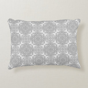 Cojín Decorativo Monocromático Faux White Lace