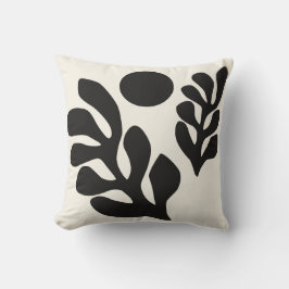 Cojín Decorativo Monocromo blanco y negro de Matisse