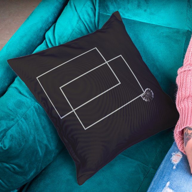 Cojín Decorativo Monocromo neutro de la vida marina de Japón (Subido por el creador)