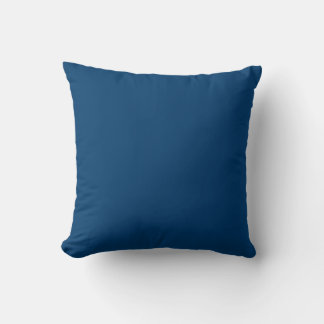 Cojín Decorativo MONOGRAM azul marino sólido personalizado