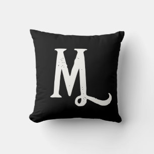 COJÍN DECORATIVO MONOGRAM DE SCRIPT ESTILO