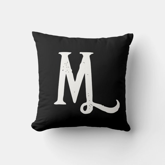 COJÍN DECORATIVO MONOGRAM DE SCRIPT ESTILO (Anverso)
