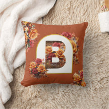 MONOGRAM decorativo ( CUALQUIER CARTA ) Floral oto