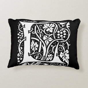 Cojín Decorativo Monograma Antiguo L Art Nouveau