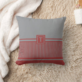 Cojín Decorativo Monograma de banda clásica