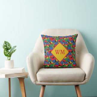 Cojín Decorativo Monograma de bolas de malabarismo