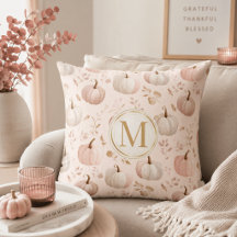 Monograma de Calabaza Pastel – Inicial Personaliza