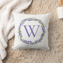 Cojín Decorativo Monograma de Corona de Heather