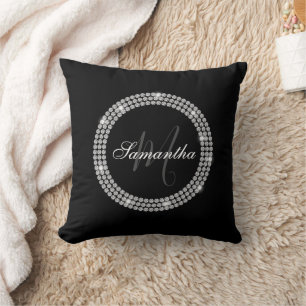 Cojín Decorativo Monograma de diamantes