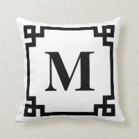 Monograma de la llave griega moderna negra