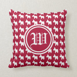 Cojín Decorativo Monograma del entusiasmo (Westies)