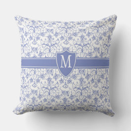 Cojín Decorativo Monograma del personalizado sobre el diseño del án