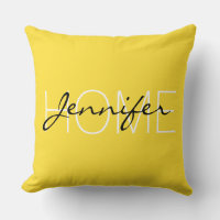 Monograma doméstico de color amarillo bananero