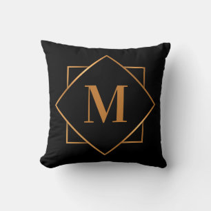 Cojín Decorativo Monograma dorado