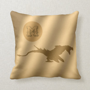 Cojín Decorativo Monograma Dragon Gold Luxury