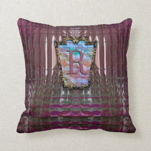 Cojín Decorativo Monograma elegante de Lashpoint