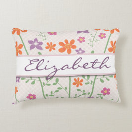 Cojín Decorativo Monograma elegante del diseño del estampado de