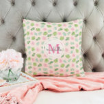 Cojín Decorativo Monograma floral de Moda moderna<br><div class="desc">Cojín decorativo de monograma floral de Moda moderna</div>