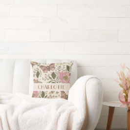 Cojín Decorativo Monograma florero botánico moderno