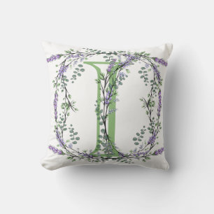 Cojín Decorativo Monograma I Lavender Eucalyptus