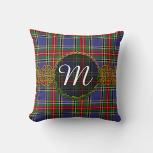 Cojín Decorativo Monograma MacBeth Tartán
