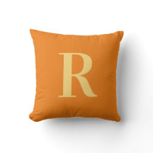 Monograma moderno Naranja simple