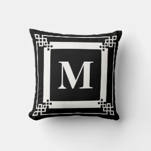 Cojín Decorativo Monograma negro