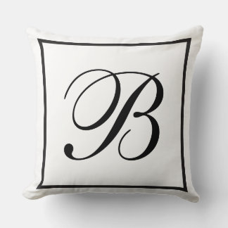 Cojín Decorativo Monograma negro