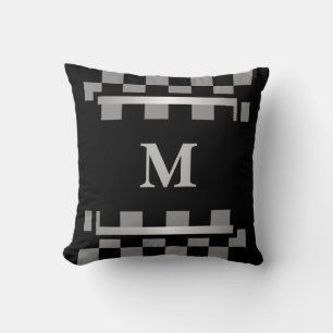 Cojín Decorativo Monograma negro revisado