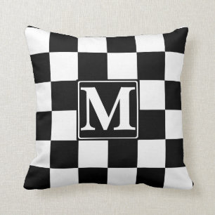 Cojín Decorativo Monograma negro revisado