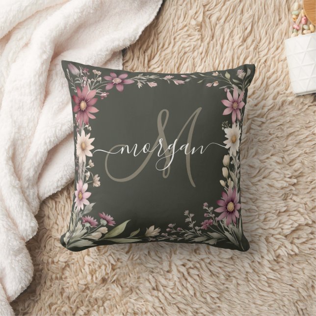 Cojín Decorativo Monograma personalizada  (Manta)