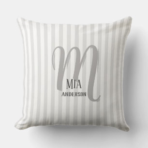 Cojín Decorativo Monograma personalizado de Vibe matutino