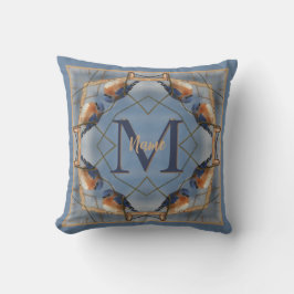 Cojín Decorativo Monograma Personalizado Tu Inicial Arte de Natural