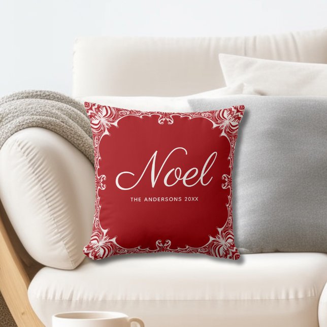Cojín Decorativo Monograma Red Noel navidad (Subido por el creador)