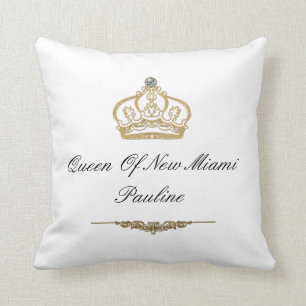 Cojín decorativo Monograma Reina de Miami
