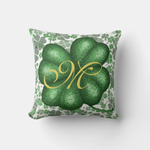Cojín decorativo Monograma Shamrock