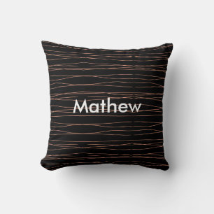 Cojín Decorativo Monograma simple añada su letra de nombre man mini