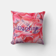 Monograma único giratorio rosado púrpura