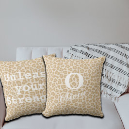 Cojín Decorativo Monograma y nombre del Personalizado de impresión 