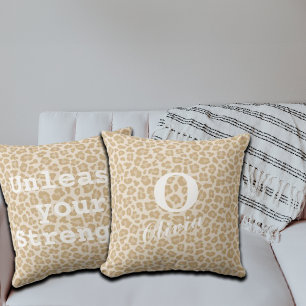 Cojín Decorativo Monograma y nombre del Personalizado de impresión 