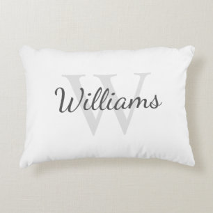 Cojín Decorativo Monograma y nombre personalizados