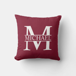 Cojín Decorativo Monograma y nombre personalizados